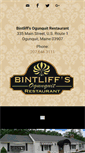 Mobile Screenshot of bintliffsogunquit.com